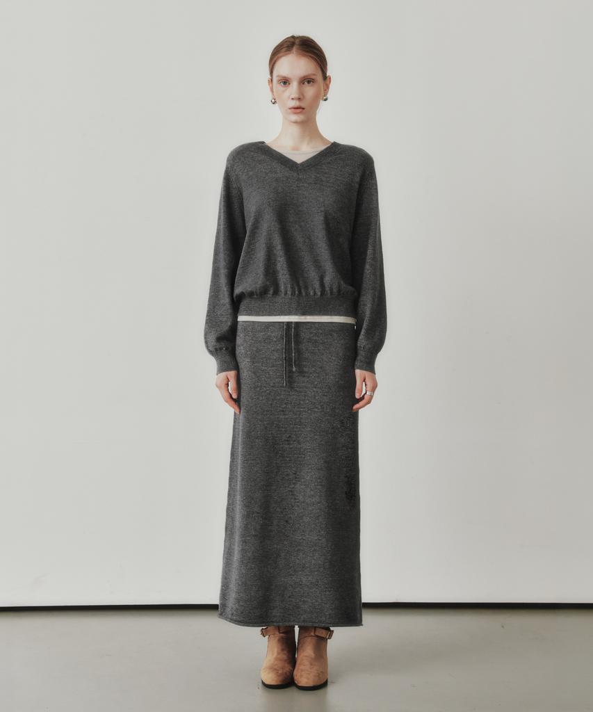 ZEROSTREET [2 Colors] Lezero Soft V-Neck Knit