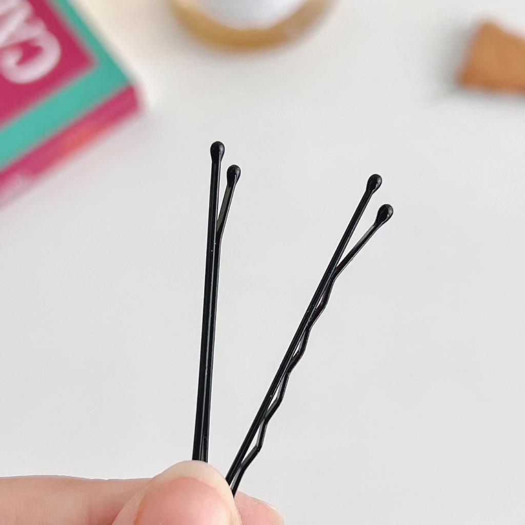 50/100PCS Women Basic Hair Clips Black Wave Curly Bride Disposable Hairgrip U-Shaped Bobby Pins Hair Clip Metal Hair Accessories