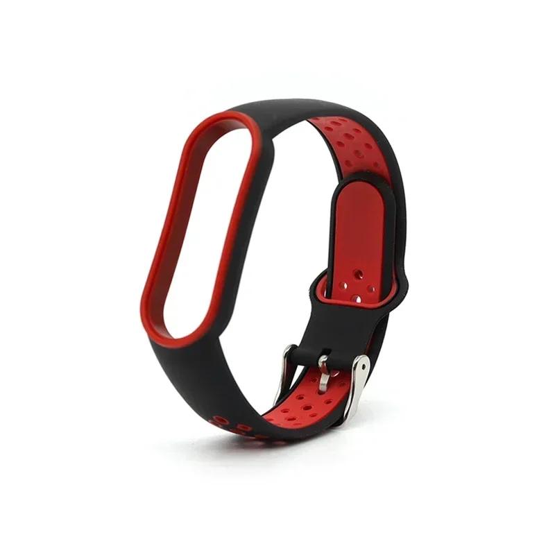 Sport Watch Bands For Xiaomi Mi Band 7 6 NFC Bracelet Silicone Smart wristband Miband 4 Belt pulseira correa mi band 3 4 5 strap