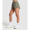 Gymshark Double Waistband Shorts Base Green Chalk Green B8a9v Ecsf