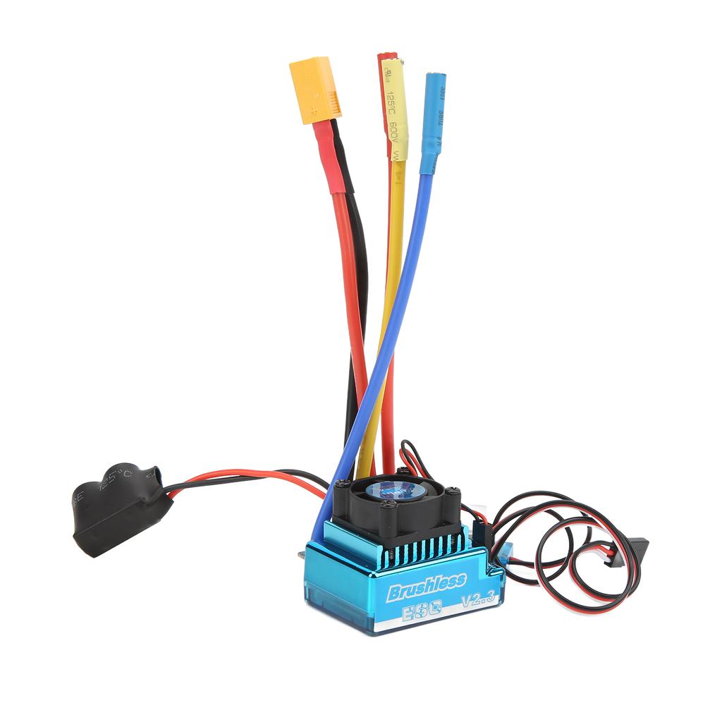 120A RC Brushless ESC Programmable Waterproof Dustproof 9th Level Acceleration XT60 Plug ESC for 1/10 1/8 RC Car