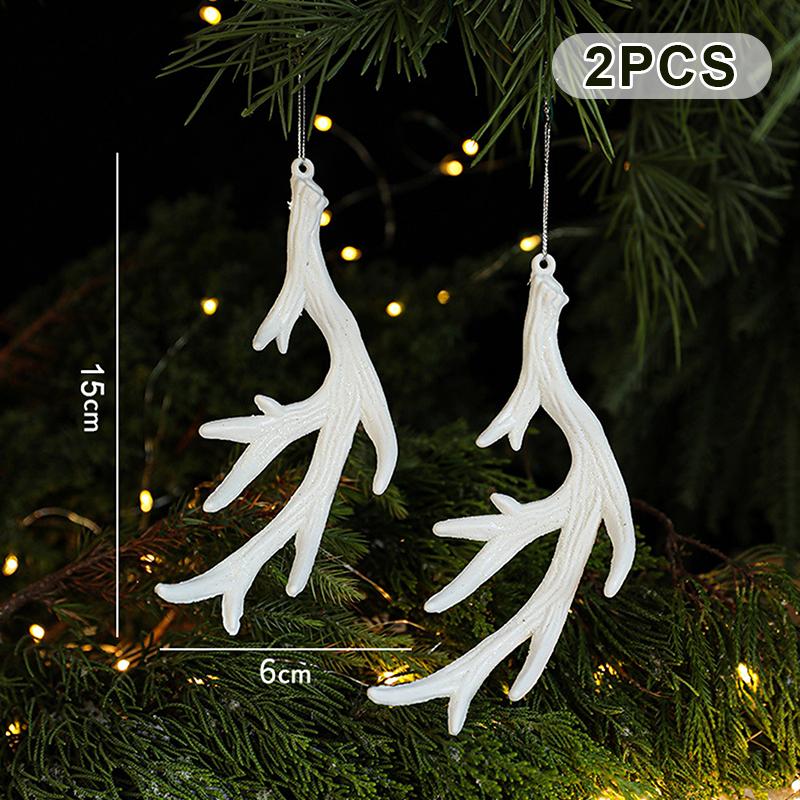 1-6 szt. Świąteczne Kreatywne Rękodzieło Choinka Dekoracja Domu Biały Plastik Różne Style Ozdoby Świąteczne