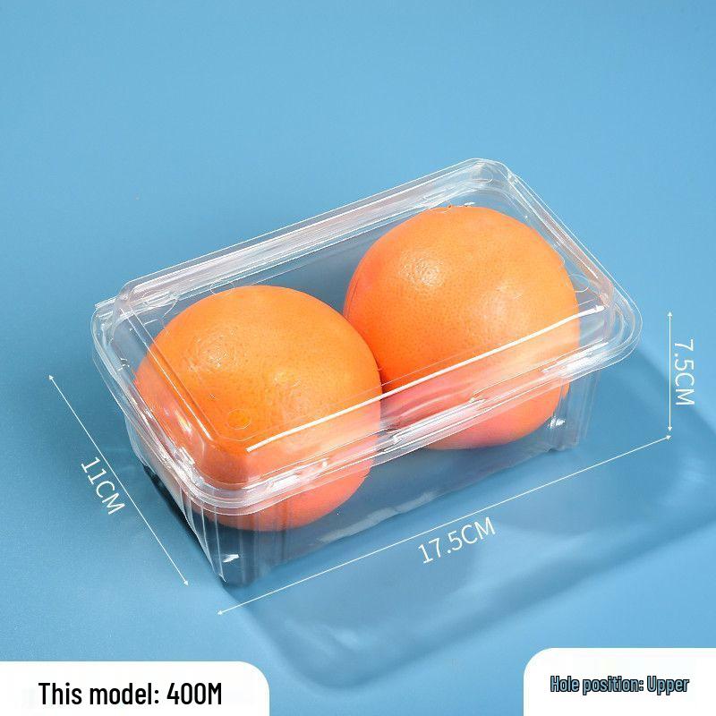 Clear Plastic Disposable Fruit Box with Lid for Strawberries