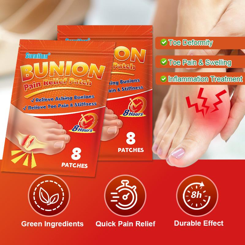 Sumifun Bunion Patch Toe Joint Patch Pain Relief Plaster