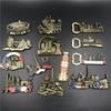 Leaning Tower of Pisa Metal Magnetic Fridge Magnet - Italy, Rome, UK, France, USA, Qatar.