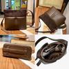 Retro cowhide tote bag new light luxury commuter shoulder bag versatile niche messenger bag