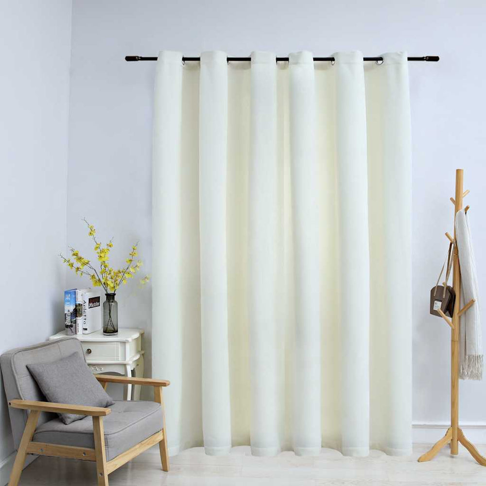 Blackout Curtain with Metal Rings Velvet 290x245 Cm