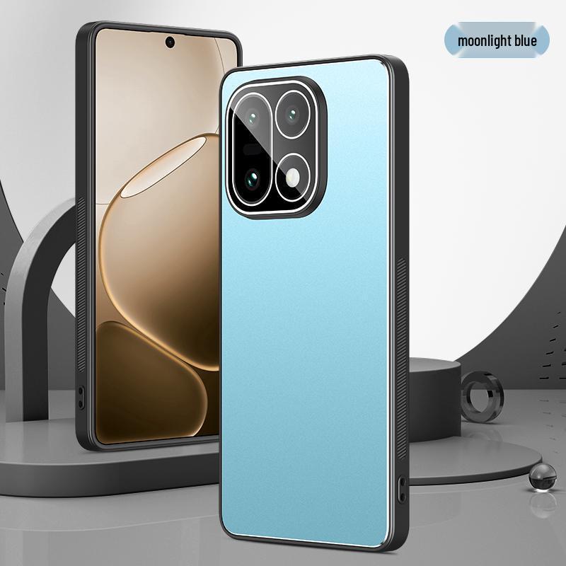 Compatible with OnePlus 15, Full Coverage Frosted Metal Protective Case with Lens Protection, Lightweight Business Hard Shell.