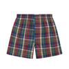 Yiershuang Men's 100% Cotton Woven Plaid Boxer Briefs (3-Pack)