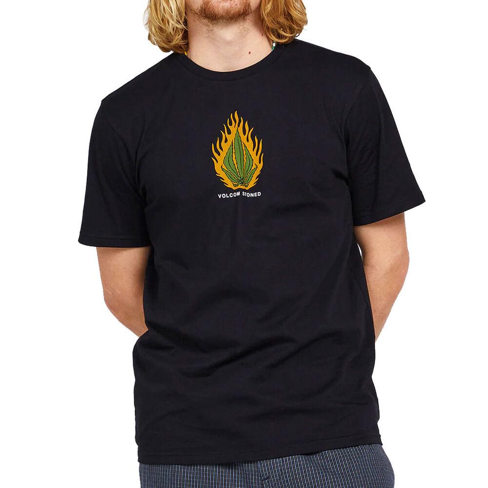 

Черная футболка с короткими рукавами Volcom Rubble для сноубординга унисекс