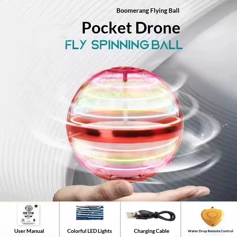 

Intelligent Induction Ufo Spinning Flying Sphere Glowing Cool Remote Control Flying Disc Gyroscope Children S Plaything Boy Magic Sphere