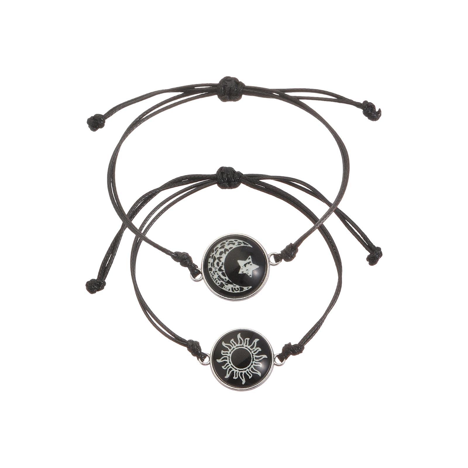 Светящийся браслет, Плетеные парные браслеты, Персонализированные браслеты One Size