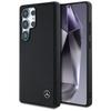 Mercedes Leather Horizontal Case         Debossed Curves Magsafe For Samsung Galaxy S25 Ultra Black