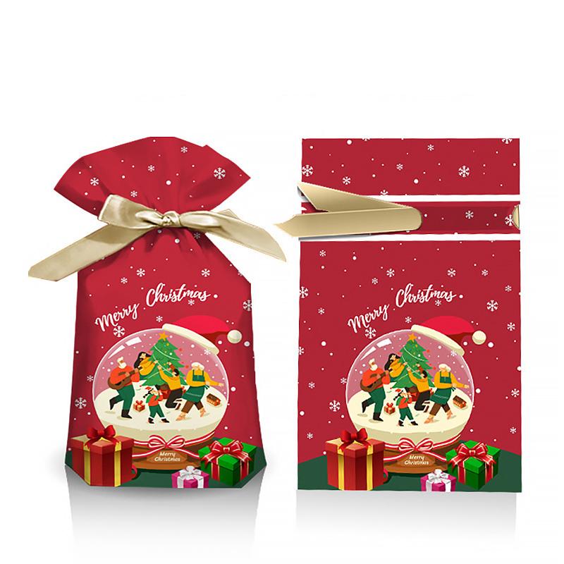 

50 шт./пакет Пакет для упаковки печенья Праздничный мультяшный принт Подарки Яблоки Мешочки Новый год Доступно несколько вариантов 50PCS