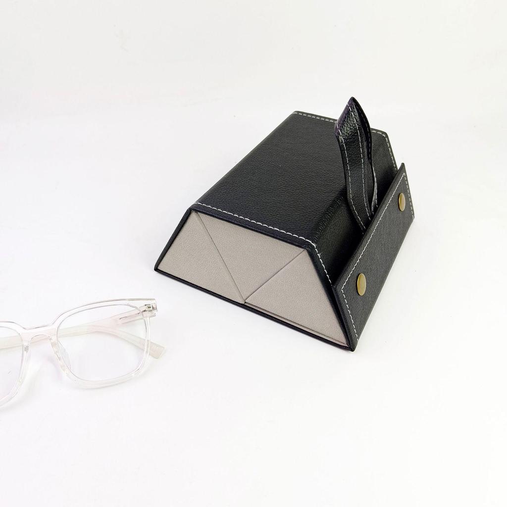 Handmade Multi-section Folding Eyeglass Case for Myopia Glasses & Sunglasses