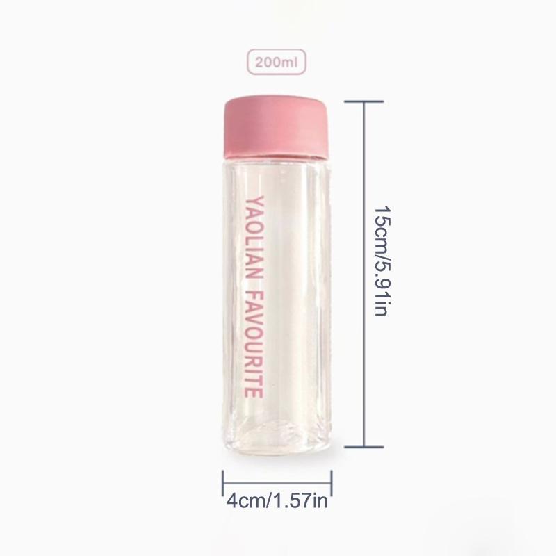 200Ml Cartoon Pattern Outdoordrinking Bottle Cup Anti-Drop Plastic Cup Portable Outdoor Water Bottle