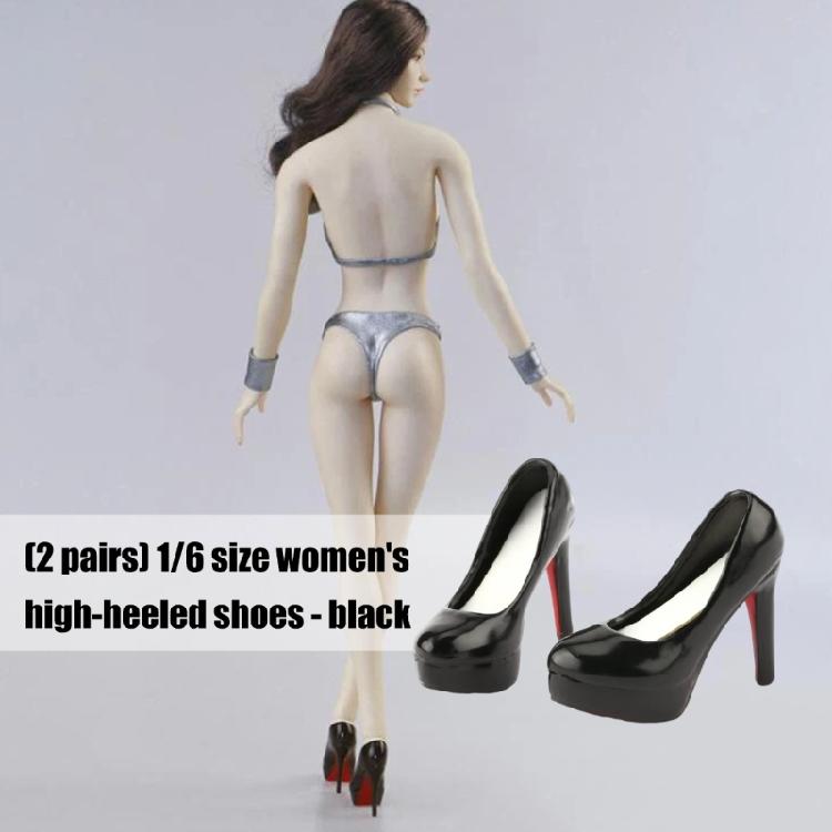 Elegant High Heel Doll Shoes Realistic 1/6 Female Soldier Model Accessories Easy To Dressingup Doll Display Decoration