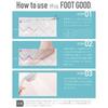 FOOT GOOD Foot Callus Pack, Pure Soap Scent, 3 Sheets (One Use for Both Feet)