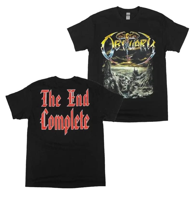 

New Obituary End Complete Album Death Metal Band T-Shirt (S-4XL) Badhabitmerch High-end Luxury Is for Both Men and Women Top Y2k M