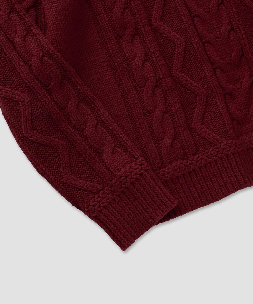 Pilpeu Cable Classic Knit 30(Deep Red)