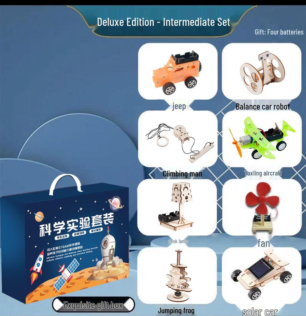DIY Physics Experiment Kit for Kids – Educational Science Toys & Inventions for Primary School Boys, Great Gift!