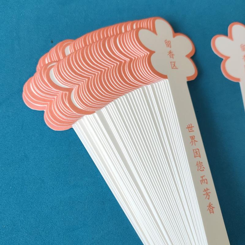 Perfume Test Strips 10 Sheets Floral Shaped Thickened Absorbent Scent Testing Papers with Blank Writing Area for Daily Perfume Test