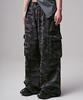 ZENDUST Army Wide Cargo Pants Black Camo