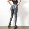 Leggings Femininos Amassados Moda Yoga Alta Elasticidade Fitness Leggings Femininos