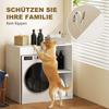 Cabinet over Washing Machine, Bathroom Organizer over Toilet with Open Shelving Compartments for Laundry Room, White