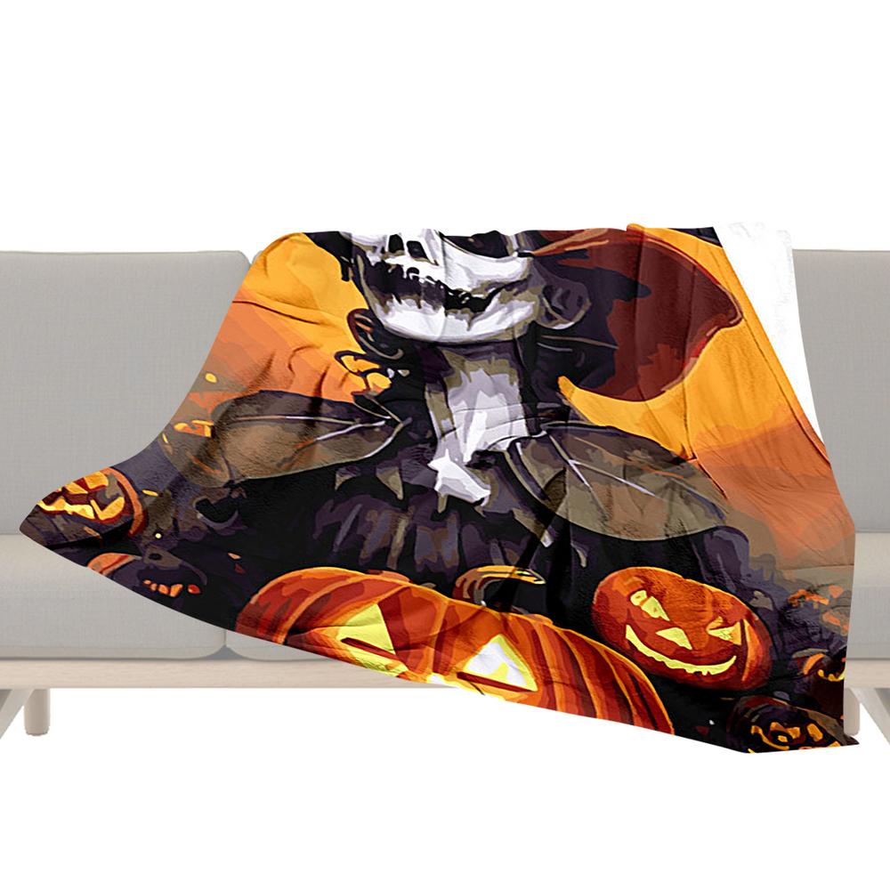 Pumpkin Throw Blanket 39 X59 IN Comfort Blanket Towel Soft Flannel Fleece Throw Blankets Halloween Sofa Blanket Halloween