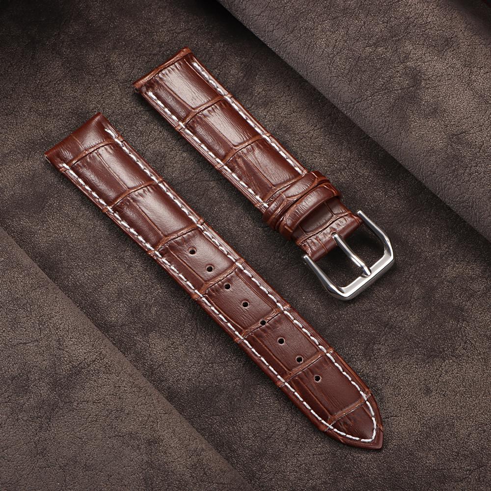 18mm 20mm 22mm Cowhide Strap for Seiko Universal Watch Band Bamboo Pattern for Omega for Men Women Watchband Watch Accessories