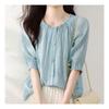 Navava Women 5 Sleeve Round Neck Blouse Nb2112