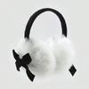 New Faux Fur Plush Earmuffs Y2k Keep Warm Winter Earflap Thick Bowknot Earmuffs Autumn