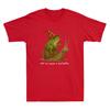 Off To Cause A Kerfuffle Funny Whimsical Frog Wizard Meme Vintage Unisexs Tshirt