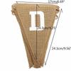 Linen Vintage JUST MARRIED Wedding Banner Photo Props Bunting Birthday Party Decorations Kids