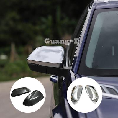 For VW Volkswagen Teramont Atlas 2017 2018 Rear Tail View Side Glass Mirror Cover Trim Frame Eyebrow Car Accessories
