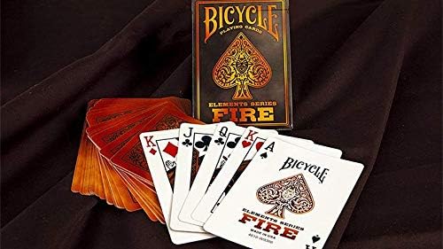 BICYCLE FIRE Playing Cards 1 DECK in a Wooden Box