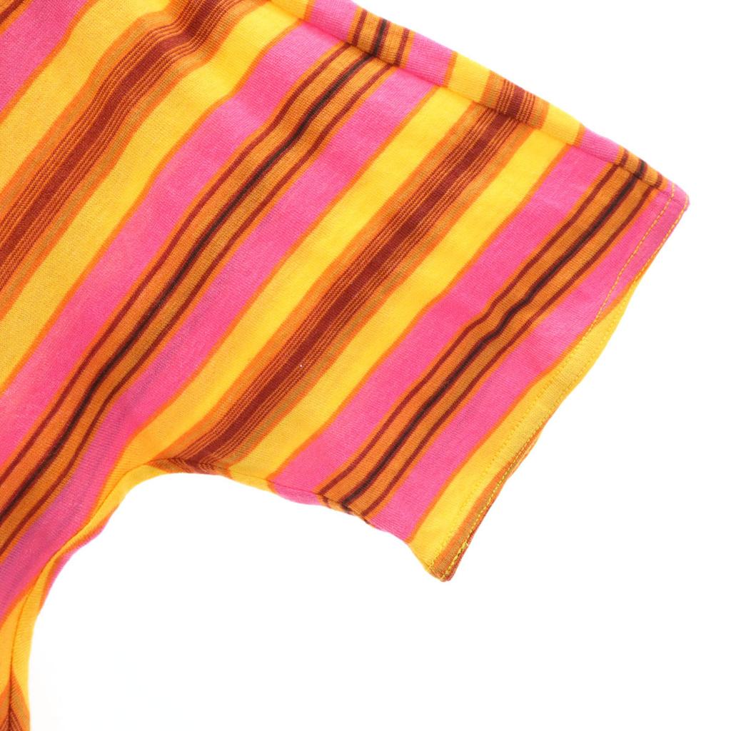 Celine Made In Italy Overall Handle Short Sleeve V Neck Cut L Pink Women Used