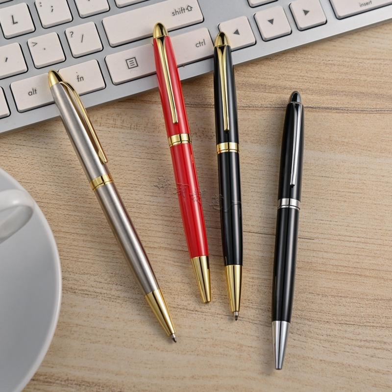 Metal Rotary Orb Pen Office Ballpoint Pen Neutral Signature Pen Gift Box Business Gift Advertising Pen