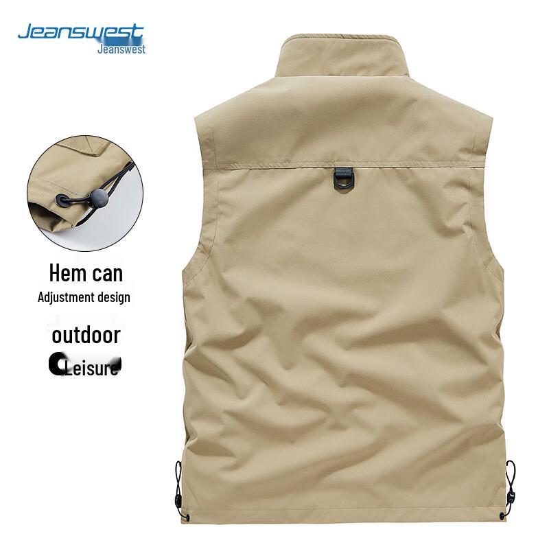 JEANSWEST Men's Multi-Pocket Outdoor Workwear Vest