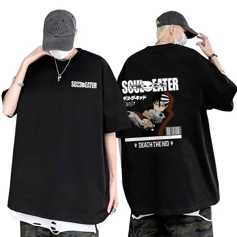 

Японское аниме Soul Eater Death The Kid футболка с принтом унисекс женская манга Повседневная футболка с коротким рукавом унисекс модные футболки из чистого хлопка