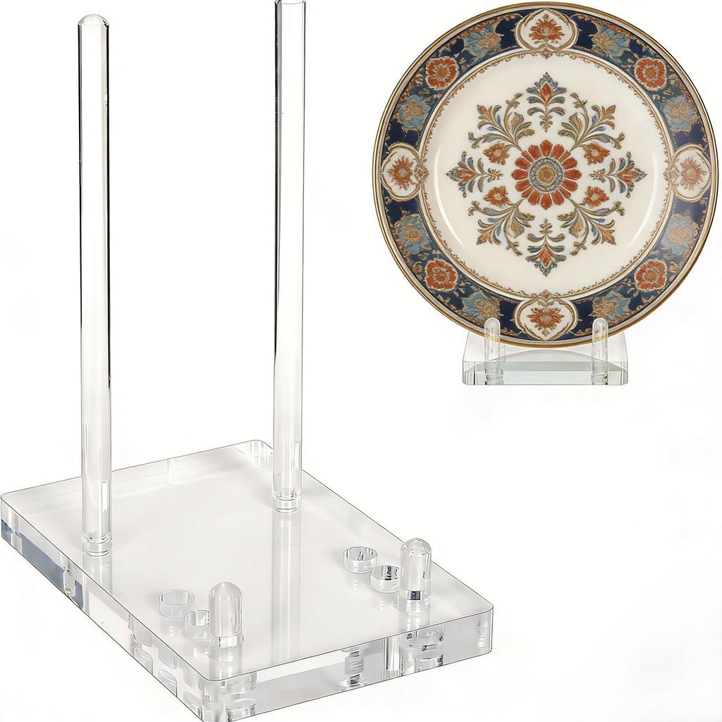 Versatile Acrylic Stand For Decor Acrylic Display Stand Frame Easel Clear Acrylic Plate Stand Adjustable Spacing