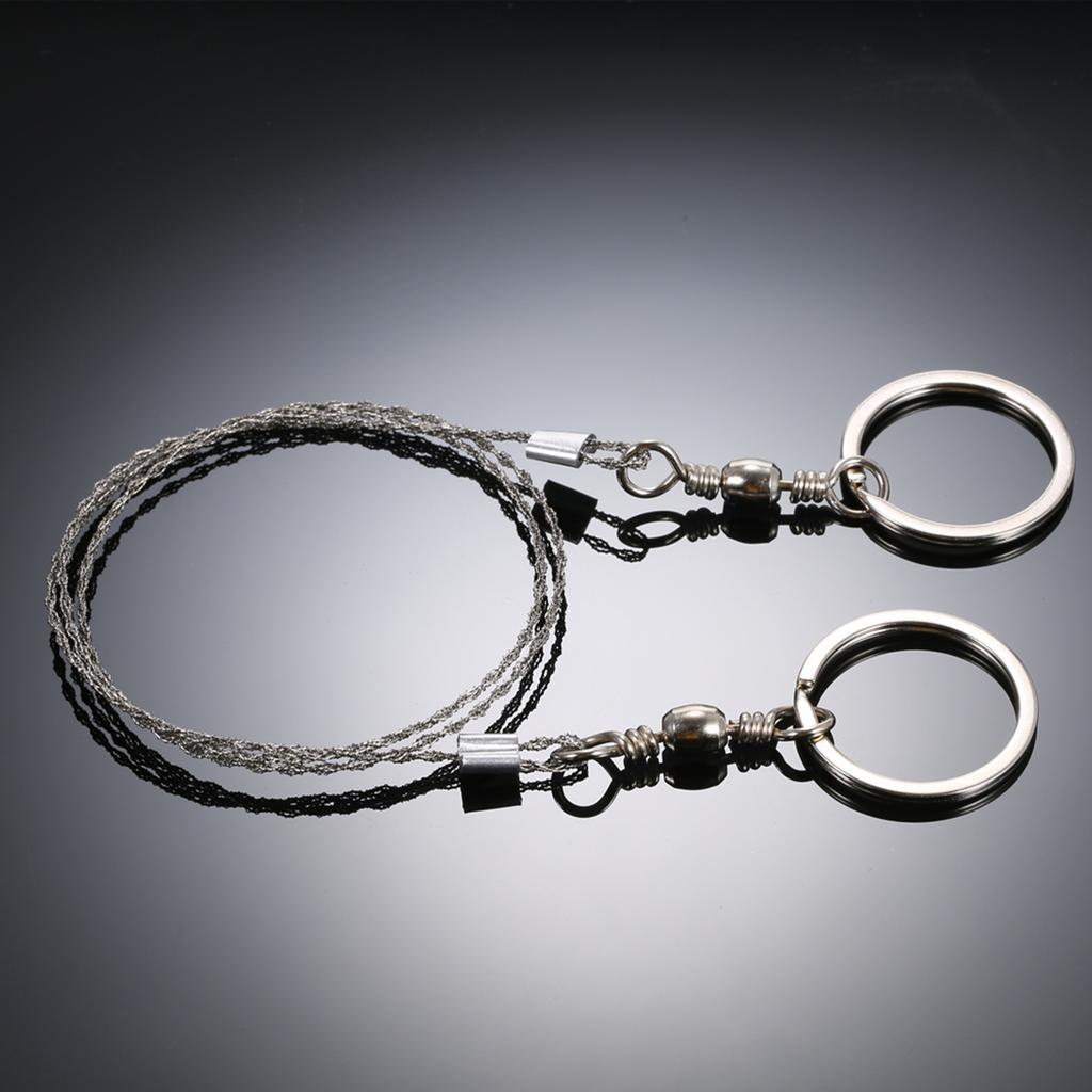 Outdoor Notfallausrüstung Überlebensausrüstung Werkzeugsatz Edelstahldrahtsäge Handtaschen-Drahtsägen für Camping Wandern