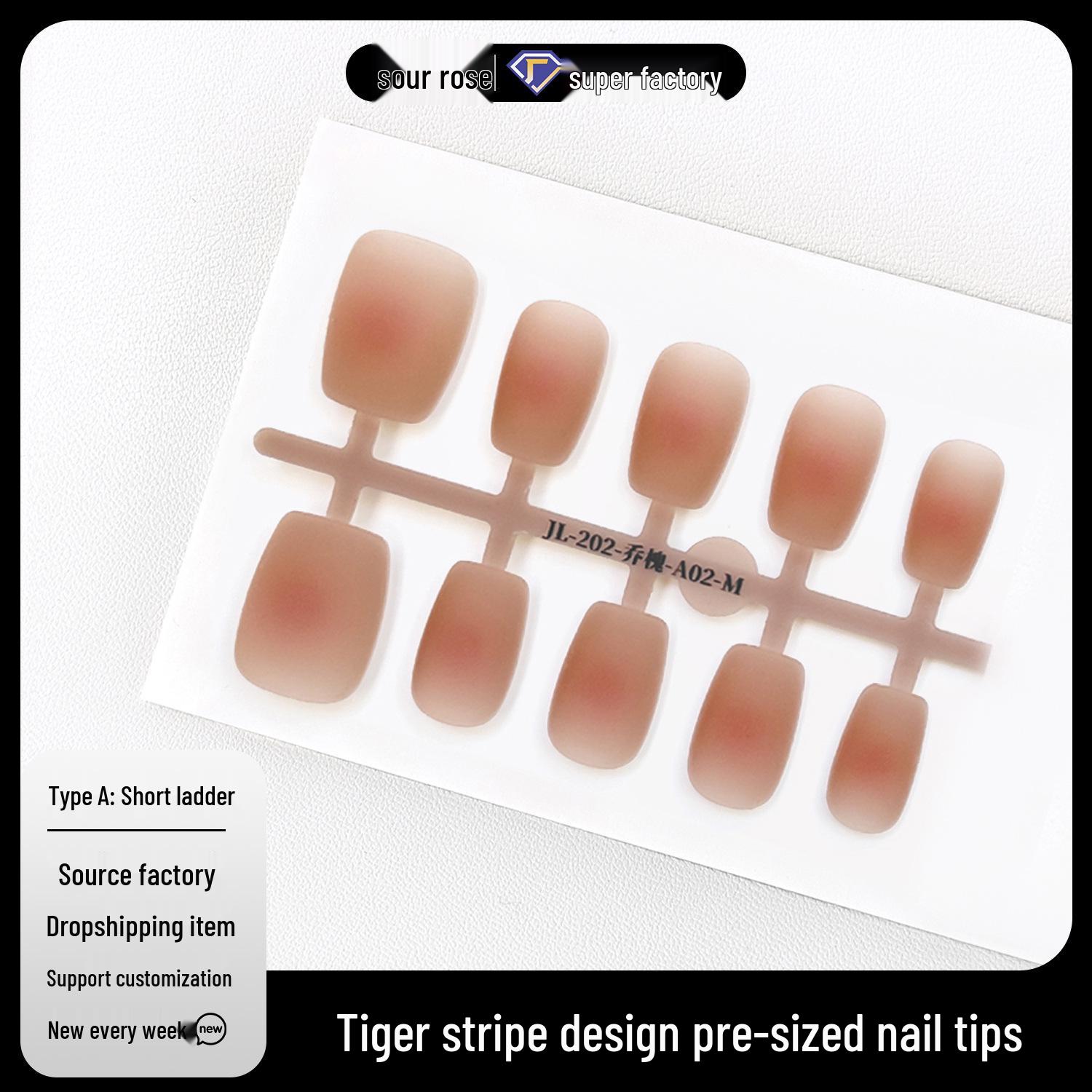 

Jiaolong Joe Huai Light Luxury Ombre Suede Blush Pink Whitening Manicure XS