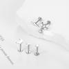 1PC G23 Titanium Labret Piercing Ear Cartilage Earrings Moon Heart Cross Tragus Stud Helix Piercing Punk Body Jewelry