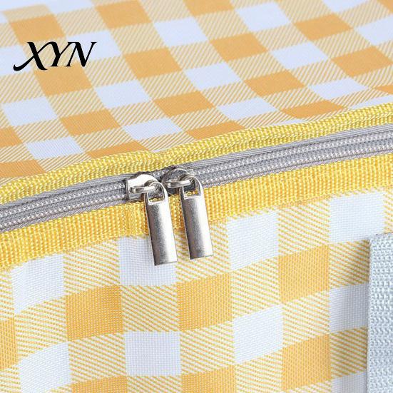 Outdoor Picnic Basket Insulated Bag, Foldable Thermal Lunch for Outdoor, Heavy Camping Bag Duty Aluminum Foil Cooler Food, Accessory
