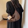 Large Capacity Leather Crossbody Bag New Design Women Tote Handbag Vintage Shoulder Bag  Girls