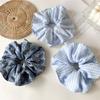 Exclusive Design - Sophisticated Large-sized Hollowed-out Pigtails Hairband with Pleated Edges and Fashionable Large Loops