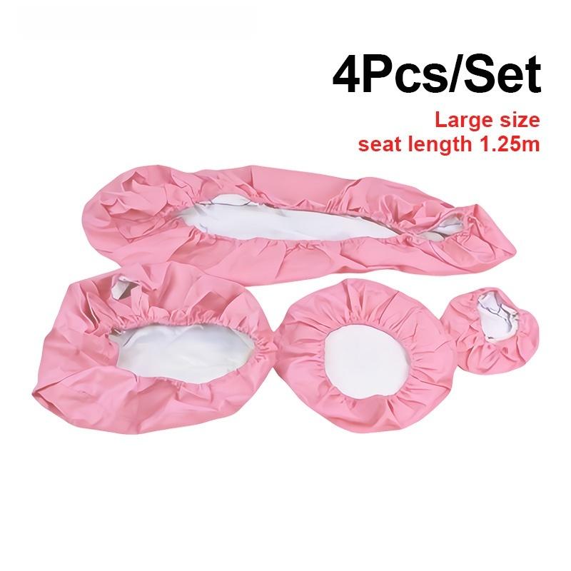 High-Quality Dental Chair Covers Made of PU Leather (Realistic Finish) - 4-Piece Dust-Proof Seat Protector Set - Dental Supplies