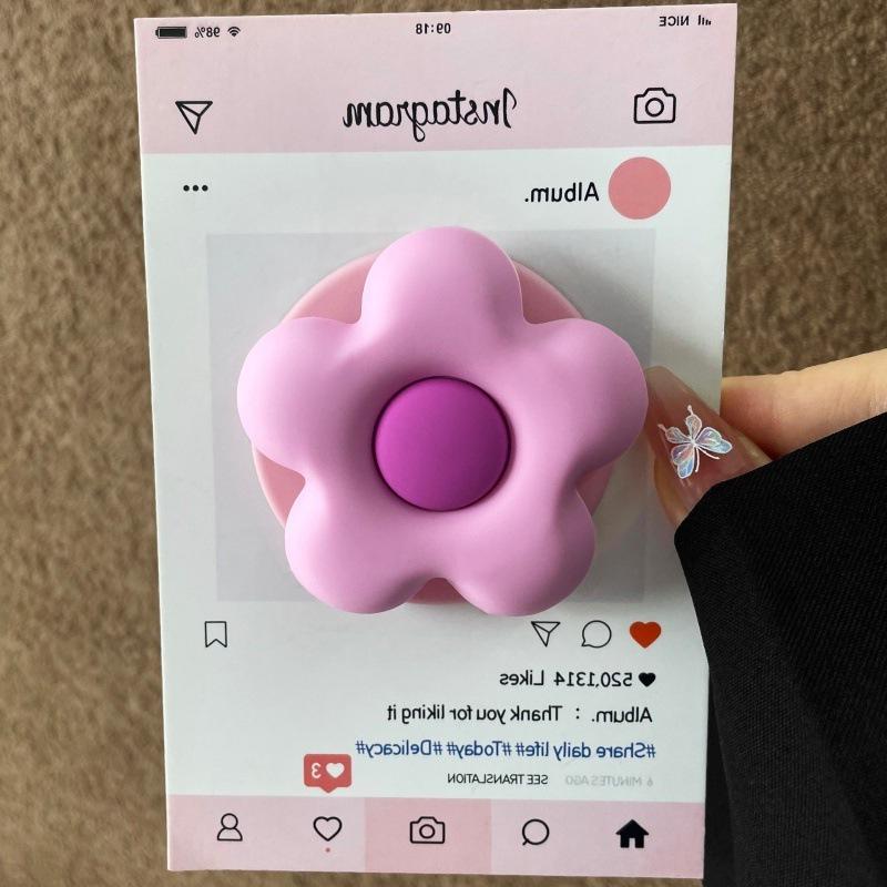 Korean Style 3D Flower Magnetic Airbag Bracket Compatible with MagSafe